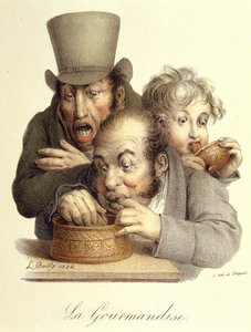 Seven Deadly Sins（七つの大罪）。グルマンディーズ・バイ・ボウイ 作： Louis Leopold Boilly