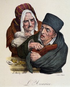 七つの大罪。ボイリーの「強欲 作： Louis Leopold Boilly