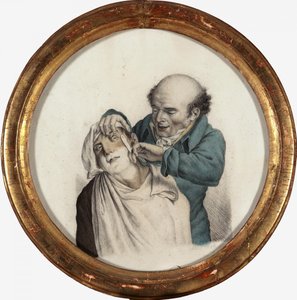 巧みな理髪師、1823 作： Louis Leopold Boilly
