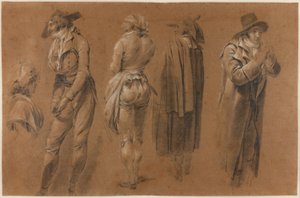 パレ・ロワイヤルの投機家のための習作 作： Louis Leopold Boilly