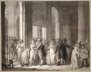 パレ ロワイヤルのアーケード 作： Louis Leopold Boilly