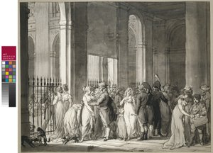 パレロワイヤルのアーケード、1804年頃 作： Louis Leopold Boilly