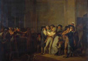 歌手の逮捕、ガラット 作： Louis Leopold Boilly