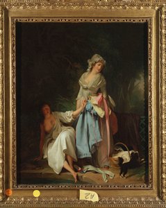 びっくりした水浴び 作： Louis Leopold Boilly