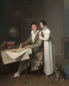 Monsieur Gaudryとその娘の地理レッスンポートレート