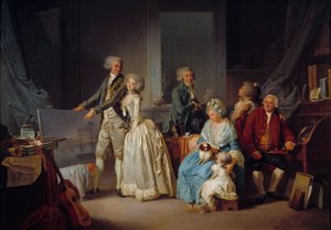 ルイ・レオポルド・ボイリー（1761-1845）の「ゴーヒン家の絵画」 1787年 パリ、装飾美術 作： Louis Leopold Boilly