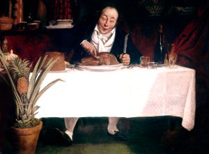 美食家 : 七面鳥を食べる男