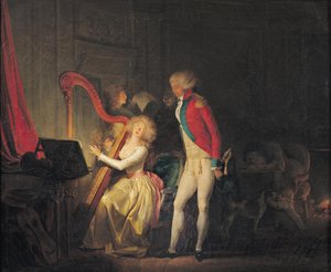 即興コンサート、または調和の価格、1790 作： Louis Leopold Boilly