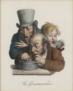 大食い、1824年から1825年 作： Louis Leopold Boilly