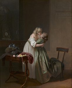 2人の若い女性のキス2人の若い女性のキス、1790年から1794年頃。
