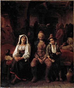 ローマ地方の葬儀 ルイ・レオポルド・ロベール（1794-1835）の絵画 - イタリア近代美術館Galleria d