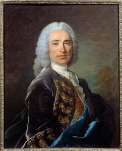 ニコラ・ド・ルカー侯爵の肖像」 ルイ・トック（1696-1772）の絵画