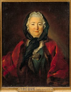 Graffigny夫人（1695-1758）の肖像と推定されるフランスの作家 Louis Tocque（1696-1772）の絵画 18世紀 日0.81×0.65m 作： Louis Tocqué