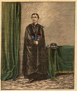 ルイ・ガストン・ド・セギュール (Louis Gaston de Segur) (1844-1879) フランスの司教 - - 「目による宗教的教え」からの彫刻。 ルイ・メイトルジャンとジョルジェ・ラモンドによる素晴らしいアルバム - フランス 1910 作： Louis Maitrejean