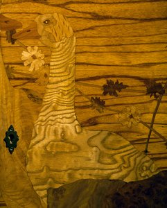 アールヌーボースタイルのマホガニーとオークのサイドボード 作： Louis Majorelle