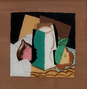 グラスとフルーツ 作： Louis Marcoussis