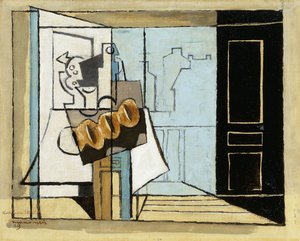 月曜日、開いているウィンドウ。月曜日、オープンウィンドウ、1929 作： Louis Marcoussis