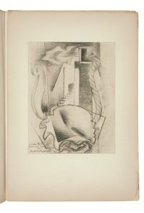 Indicateur des chemins de cœur Paris』（ジャンヌ・ビュッヒャー著）のページ。 作： Louis Marcoussis