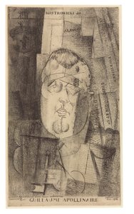 ギヨームアポリネールの肖像、1912年〜20年 作： Louis Marcoussis