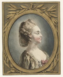 若い女性の肖像画 テテ 作： Louis Marin Bonnet