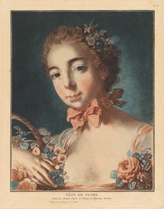 フローラの頭、1769年。 作： Louis Marin Bonnet