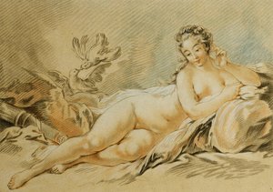 フランソワ・ブーシェの後の金星の休息。ル・レポ・ド・ヴィーナス、フランソワ・ブーシェ後、1774 作： Louis Marin Bonnet