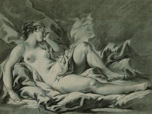 フランソワブーシェの後のヴィーナススリーピング;ヴィーナスの眠り、フランソワ・ブーシェ、1771年 作： Louis Marin Bonnet