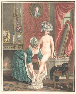 トイレ 作： Louis Marin Bonnet after Nicolas René Jollain