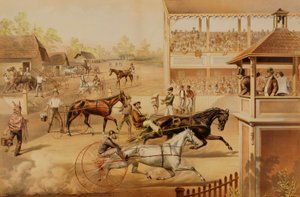 トロットの準備 馬を育てる 作： Louis Maurer