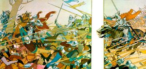 ラヴィドゥジャンヌダルクの本のイラスト、1896年 作： Louis Maurice Boutet de Monvel