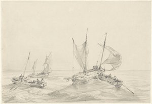 漁船のある海 作： Louis Meijer