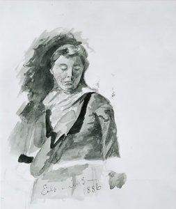 女性の姿、1886年。 作： Louis Michel Eilshemius