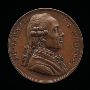 Claude-Joseph Vernet, 1714-1789, 画家（裏面）, 1826年。