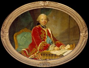 Choiseul Stainville公爵Etienne Francois（1719 -1785）の肖像。ルイ・ミッシェル・ヴァン・ロー（1707年～1771年
