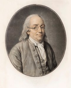 Benjamim Franklin. Retrato (gravura) 作： Louis Michel van (after) Loo