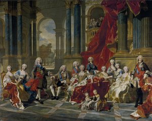スペインの王フィリップ5世の家族、1743年