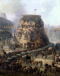 ナポレオン3世（1808〜73年）とユージニー皇帝（1829〜1920年）が平準化中にシャイヨウの丘を訪れ、1867年（詳細）