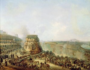 皇帝ナポレオン3世（1808-73）と皇后ユージニー（1829-1920）が1867年にシャイヨーヒルを訪問