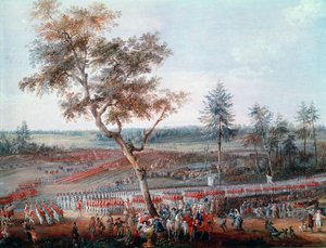 1781年10月19日、ヨークタウンの包囲。詳細（油彩・キャンバス