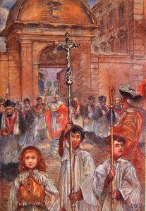 聖人レオンスを讃えるフレジュスの荘厳な行列 作： Louis Ollier
