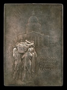 パンテオンに運ばれるサディ・カルノー大統領の遺体［裏面］1894年 作： Louis Oscar Roty
