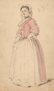 Nuori nainen vaaleanpunaisessa mekossa 作： Louis Philippe Boitard