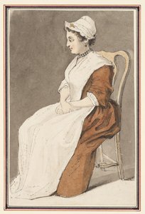 座る女性 作： Louis Philippe Boitard