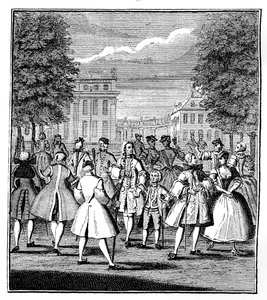 セントジェームズパークのボーモンド、1750年。 作： Louis Philippe Boitard