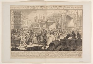 イギリスのフランスからの輸入 作： Louis Philippe Boitard
