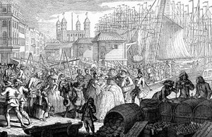 フランスからのイギリスの輸入...、1757。 作： Louis Philippe Boitard