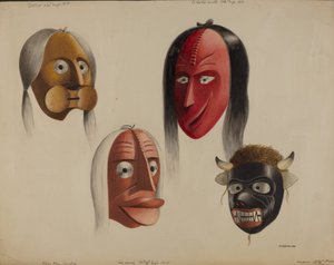 仮面、1938年。
