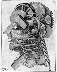 発明家の頭、1893 作： Louis Poyet