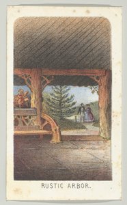 素朴な木立、シリーズ「ニューヨーク・セントラルパークの風景」より、第3部、1864年。 作： Louis Prang