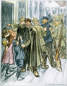 夫婦と父親」1916年 作： Louis Raemaekers